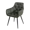 Scaun Houston, 57x59x84 cm, Metal/Catifea, Verde picture - 1