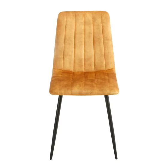Scaun Isella, 45x55x89 cm, Metal/Catifea, Cognac picture - 2