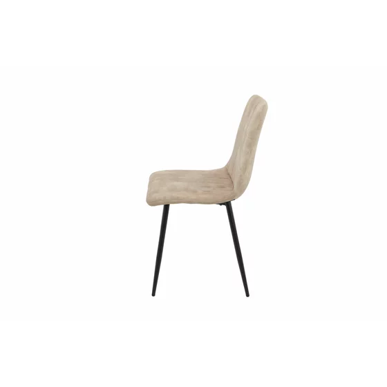  Scaun Isella, 45x55x89 cm, Metal/Catifea, Taupe picture - 3