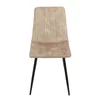 Scaun Isella, 45x55x89 cm, Metal/Catifea, Taupe picture - 2