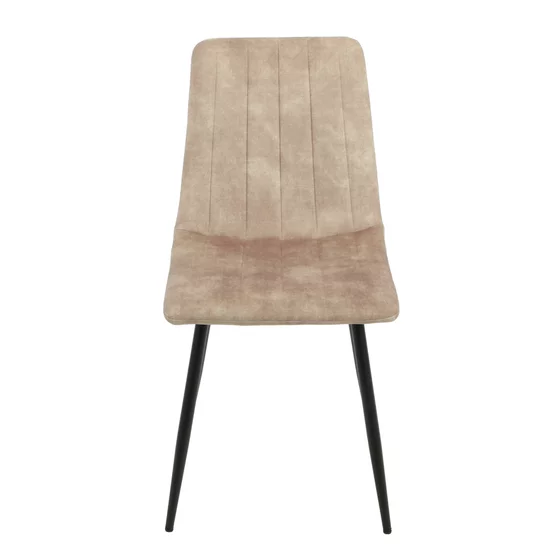 Scaun Isella, 45x55x89 cm, Metal/Catifea, Taupe picture - 2