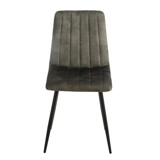 Scaun Isella, 45x55x89 cm, Metal/Catifea, Verde Olive picture - 2