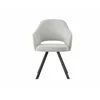 Scaun Kanpur, 57.5x60.5x83 h cm, Stofa, Gri Deschis picture - 2