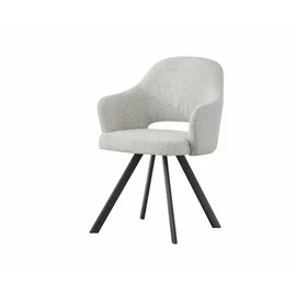 Scaun Kanpur, 57.5x60.5x83 h cm, Stofa, Gri Deschis
