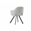 Scaun Kanpur, 57.5x60.5x83 h cm, Stofa, Gri Deschis picture - 4