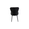 Scaun Latina, 52x55x91 cm, Catifea, Negru picture - 2