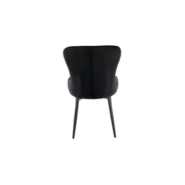 Scaun Latina, 52x55x91 cm, Catifea, Negru