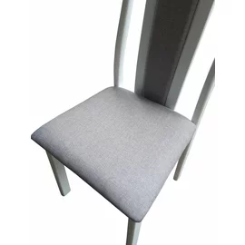 Scaun Lopez, 43x50x101 cm, Lemn - Alb/Stofa Gri