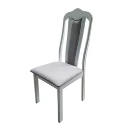 Scaun Lopez, 43x50x101 cm, Lemn - Alb/Stofa Gri