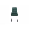 Scaun Madison, 44x39x89 cm, Catifea, Verde Inchis picture - 2