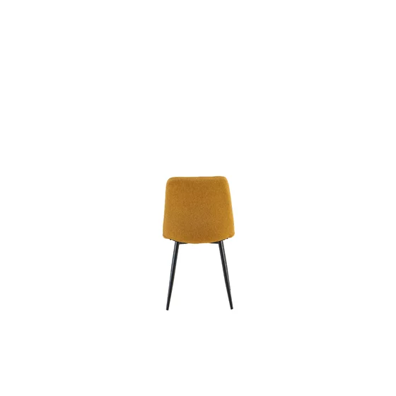 Scaun Mady, 44.5x52.5x88 cm, Stofa, Galben picture - 5