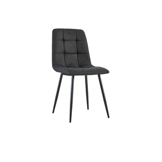 Scaun Mady, 44.5x52.5x88 cm, Stofa, Negru picture - 4