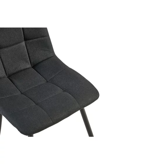 Scaun Mady, 44.5x52.5x88 cm, Stofa, Negru picture - 7