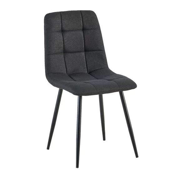 Scaun Mady, 44.5x52.5x88 cm, Stofa, Negru picture - 1