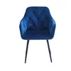 Scaun Marek, 57x60x83 cm, Catifea, Albastru picture - 2