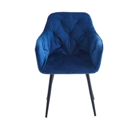 Scaun Marek, 57x60x83 cm, Catifea, Albastru