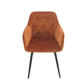 Scaun Marek, 57x60x83 cm, Catifea, Caramiziu