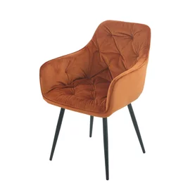Scaun Marek, 57x60x83 cm, Catifea, Caramiziu
