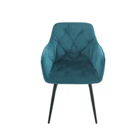 Scaun Marek, 57x60x83 cm, Catifea, Turcoaz