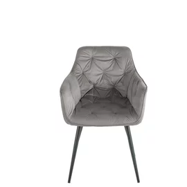 Scaun Marek, 57x60x83 cm, Velvet Gri