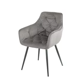 Scaun Marek, 57x60x83 cm, Velvet Gri