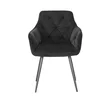 Scaun Marek, 57x60x83 cm, Velvet Negru picture - 2