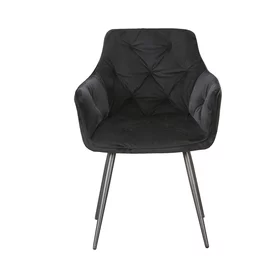 Scaun Marek, 57x60x83 cm, Velvet Negru