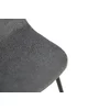 Scaun Maria 44.5x53x88 cm, Catifea Raiata, Gri Inchis picture - 4