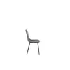 Scaun Maria 44.5x53x88 cm, Catifea Raiata, Gri Inchis picture - 5