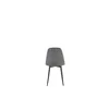 Scaun Maria 44.5x53x88 cm, Catifea Raiata, Gri Inchis picture - 6