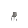 Scaun Maria 44.5x53x88 cm, Catifea Raiata, Gri Inchis picture - 2