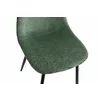 Scaun Maria 44.5x53x88 cm, Catifea Raiata, Verde picture - 7