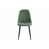 Scaun Maria 44.5x53x88 cm, Catifea Raiata, Verde picture - 2