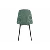 Scaun Maria 44.5x53x88 cm, Catifea Raiata, Verde picture - 4
