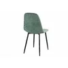 Scaun Maria 44.5x53x88 cm, Catifea Raiata, Verde picture - 6