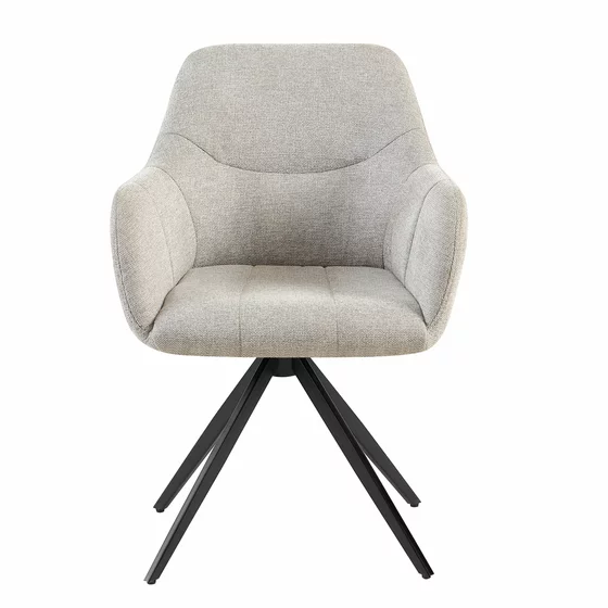 Scaun Mesola, 59x63.5x86 cm, Metal/Stofa, Beige picture - 2