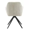 Scaun Mesola, 59x63.5x86 cm, Metal/Stofa, Beige picture - 4