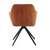 Scaun Mesola, 59x63.5x86 cm, Metal/Stofa, Caramiziu picture - 4