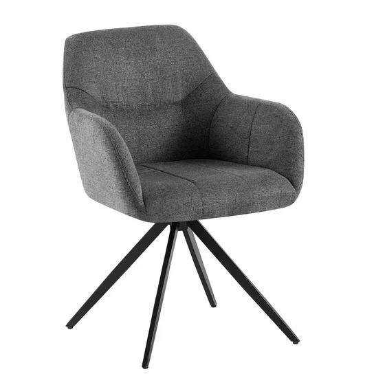 Scaun Mesola, 59x63.5x86 cm, Metal/Stofa, Gri picture - 1