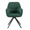Scaun Mesola, 59x63.5x86 cm, Metal/Stofa, Verde picture - 2