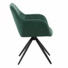 Scaun Mesola, 59x63.5x86 cm, Metal/Stofa, Verde picture - 3