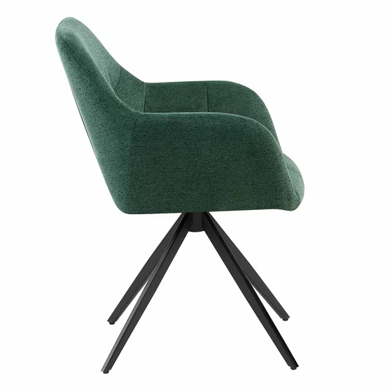 Scaun Mesola, 59x63.5x86 cm, Metal/Stofa, Verde picture - 3