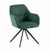 Scaun Mesola, 59x63.5x86 cm, Metal/Stofa, Verde picture - 1
