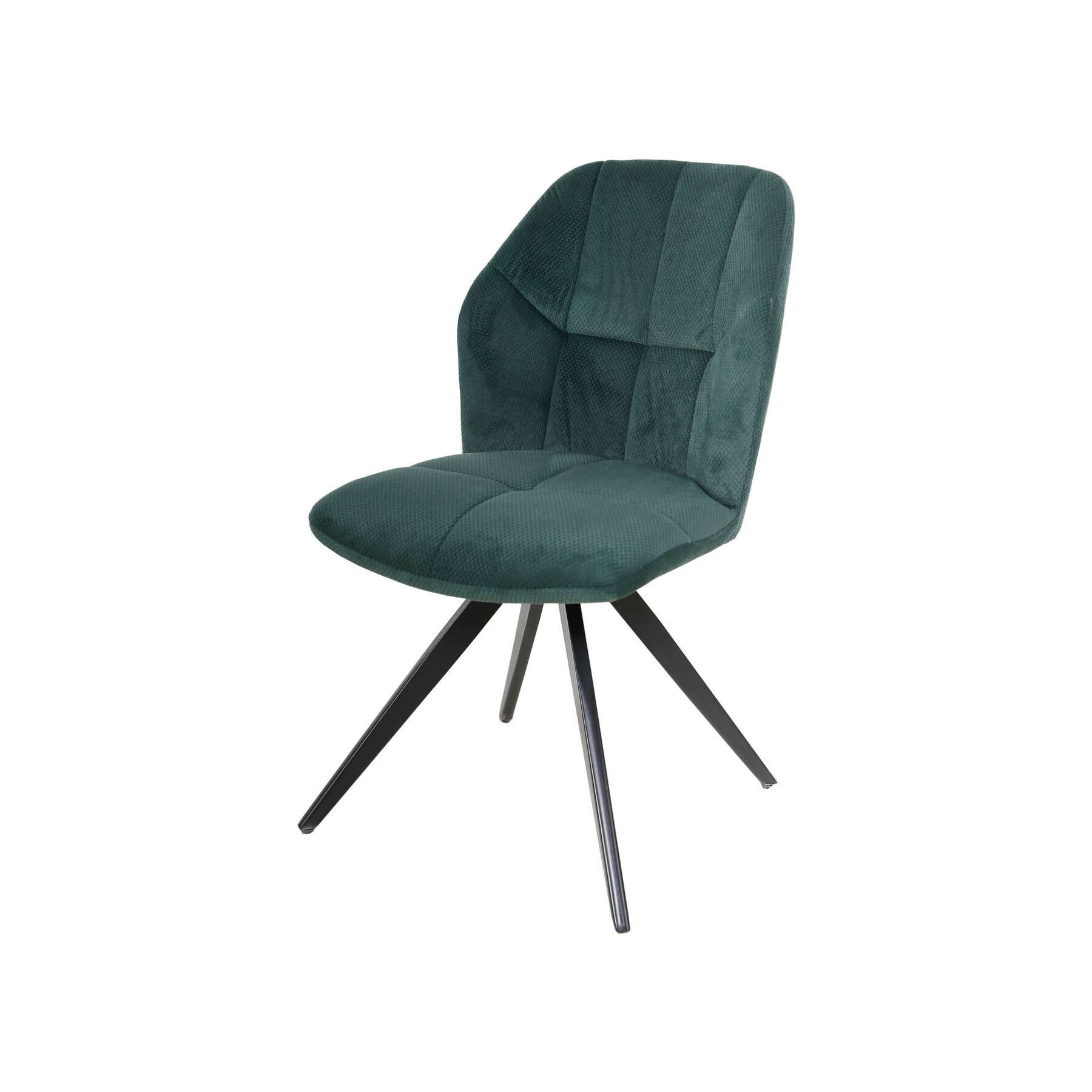 Scaun Milo, 47.5x63x89.5 cm, Stofa, Verde