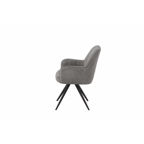 Scaun MontBlanc, 57x63x87 cm, Stofa, Gri Deschis picture - 4