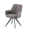 Scaun MontBlanc, 57x63x87 cm, Stofa, Gri Deschis picture - 1