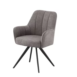 Scaun MontBlanc, 57x63x87 cm, Stofa, Gri Deschis