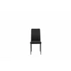 Scaun Nora, 43x53x92.5 cm, Stofa, Neagra picture - 4