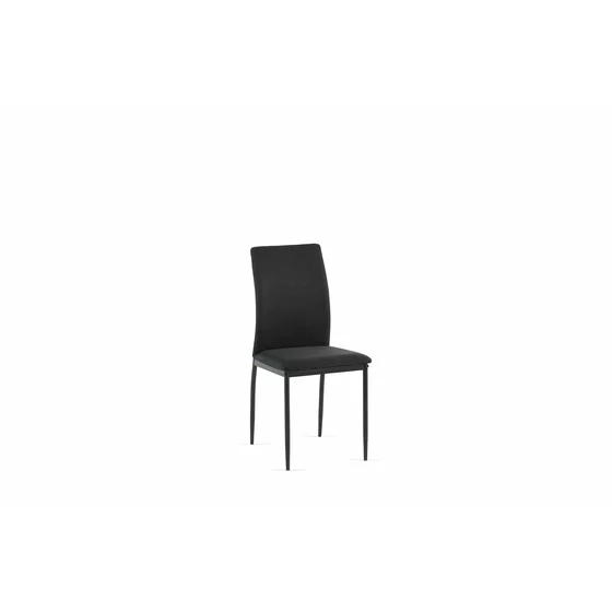 Scaun Nora, 43x53x92.5 cm, Stofa, Neagra picture - 3