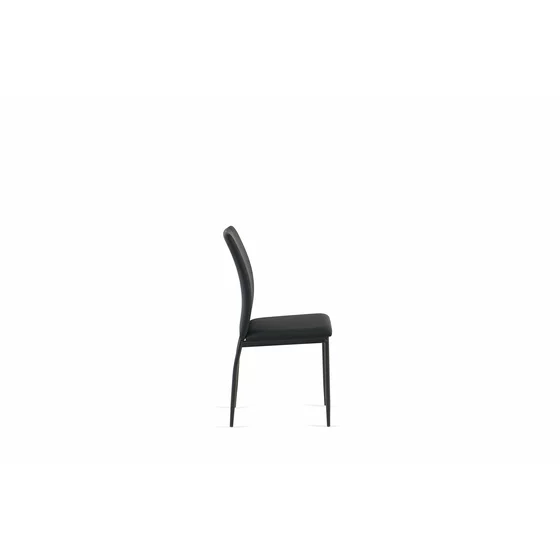 Scaun Nora, 43x53x92.5 cm, Stofa, Neagra picture - 2